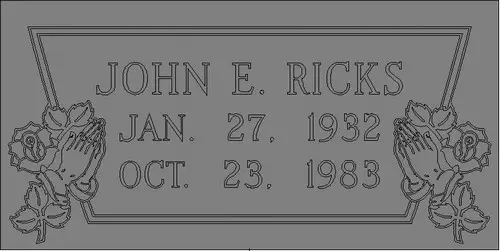 Single Granite Grave Marker (SGI-ASTIN-SMITH)
