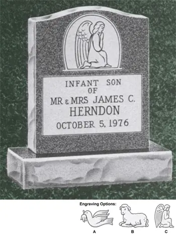 Infant Granite Headstone (SGI1115)