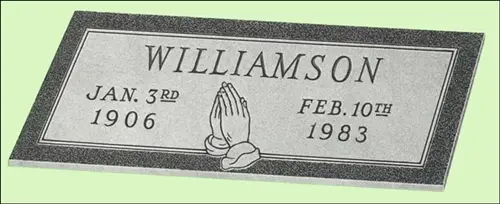 Single Granite Grave Marker (SGI2003)